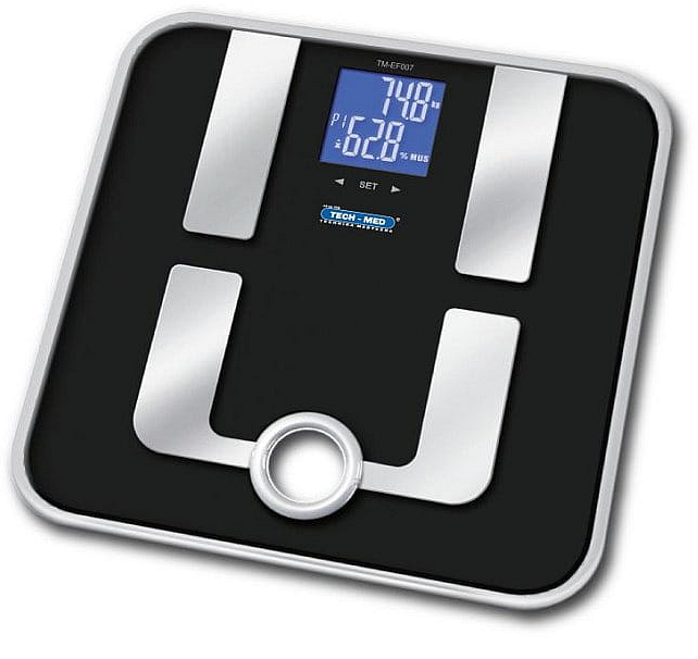 Wagi elektroniczne podają dokładny pomiar ciała, wraz z pomiarem zawartości tkanki tłuszczowej, mięśniowej i wody.